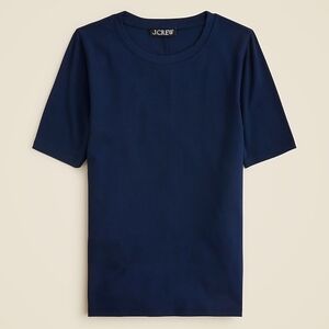 J.Crew Refined Rib Elbow Sleeve T-Shirt - Size S Navy